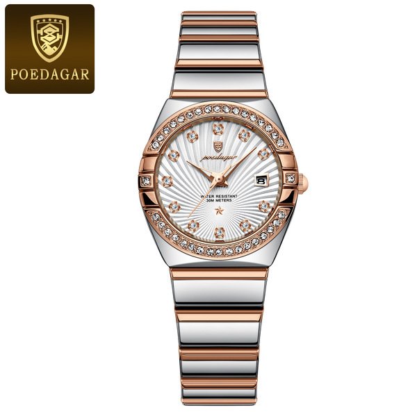 POEDAGAR Round Small Dial Women’s Watch Quartz (Original).