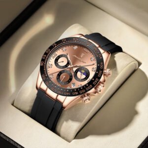 POEDAGAR 6 Pin working Chronograph Multi-Functional Watch (Original).